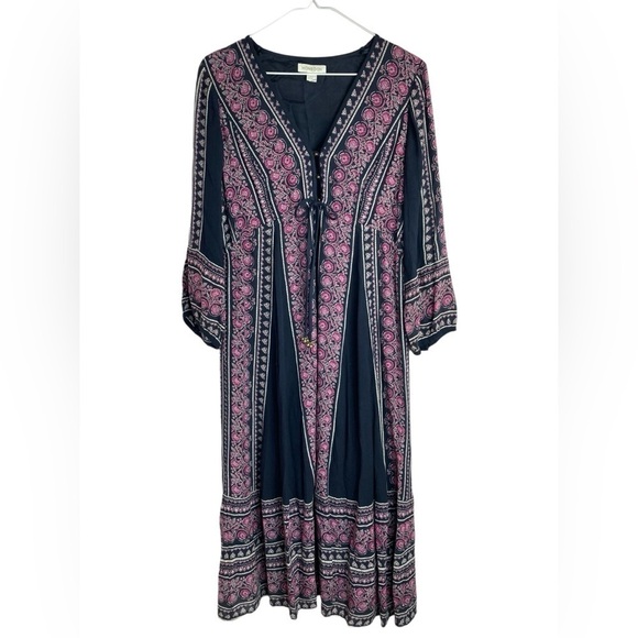 Monsoon Boho Floral Print Midi Dress - Picture 1 of 11